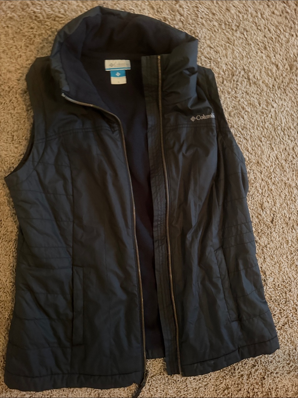 Columbia Black Quilted Vest